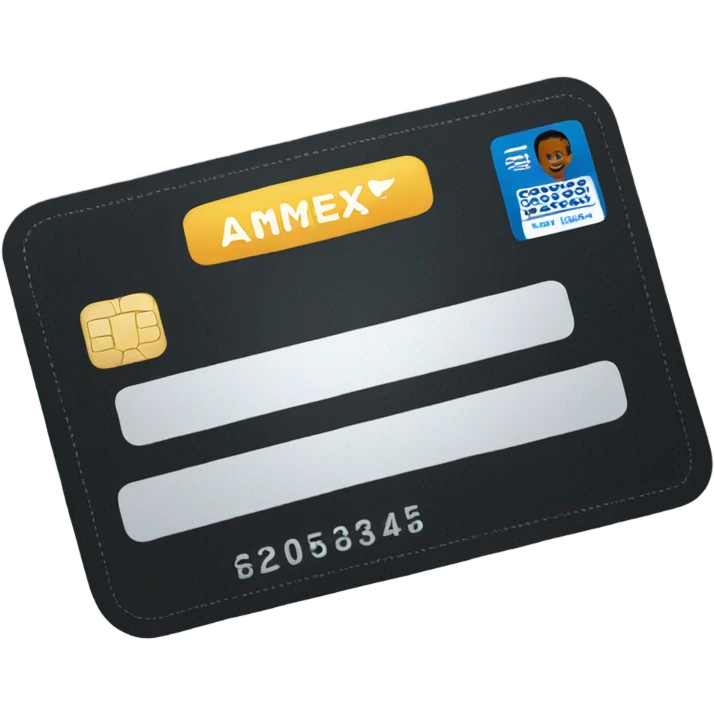 black amex card emoji