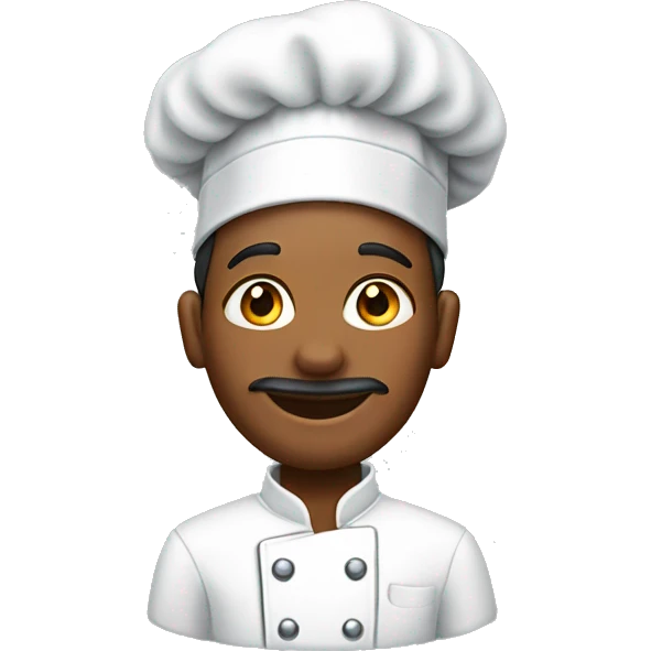 chef wearing chef hat and diamond earrings emoji