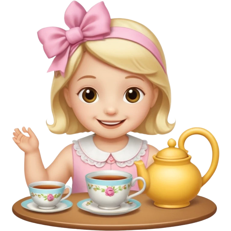 Baby tea party emoji