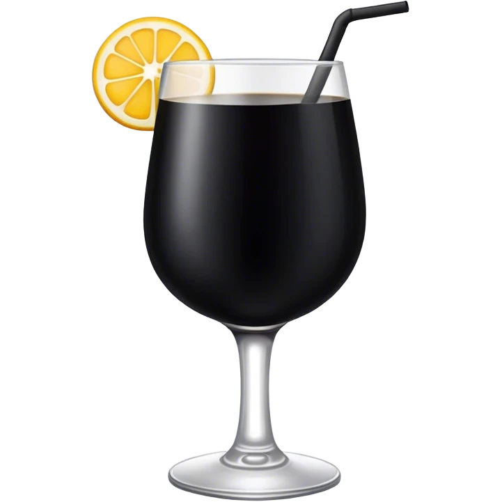 Black drink emoji
