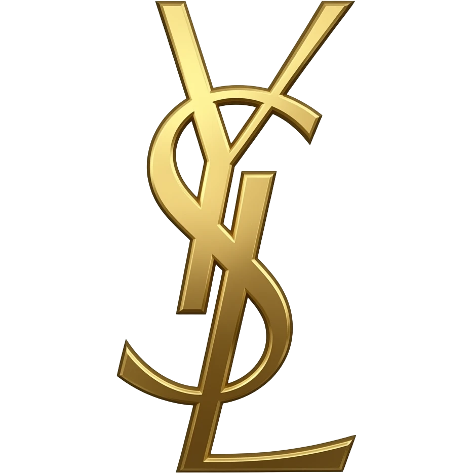 Gold ysl logo emoji