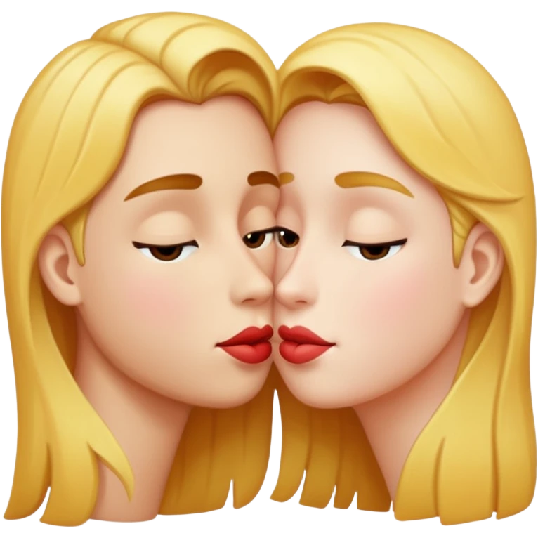 kissing face emoji