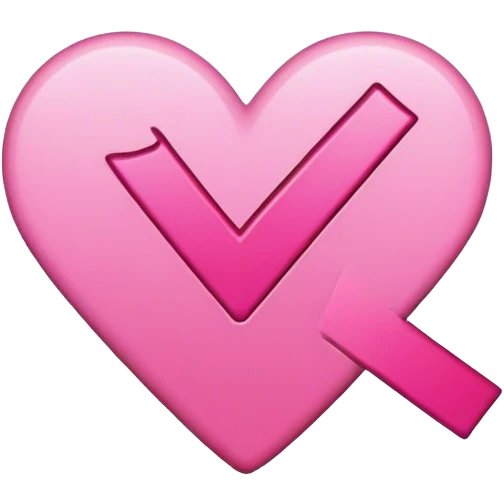 pink check mark emoji