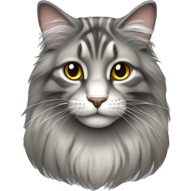 Main Coon gris  emoji