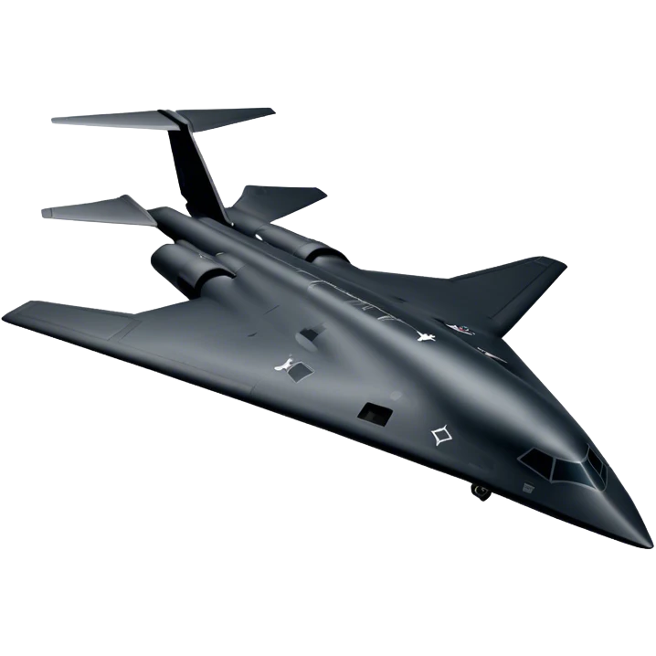 B-2 Spirit bomber - Northrop B-2 (Model Year: 2021) (Iconic colour: Stealth black) emoji