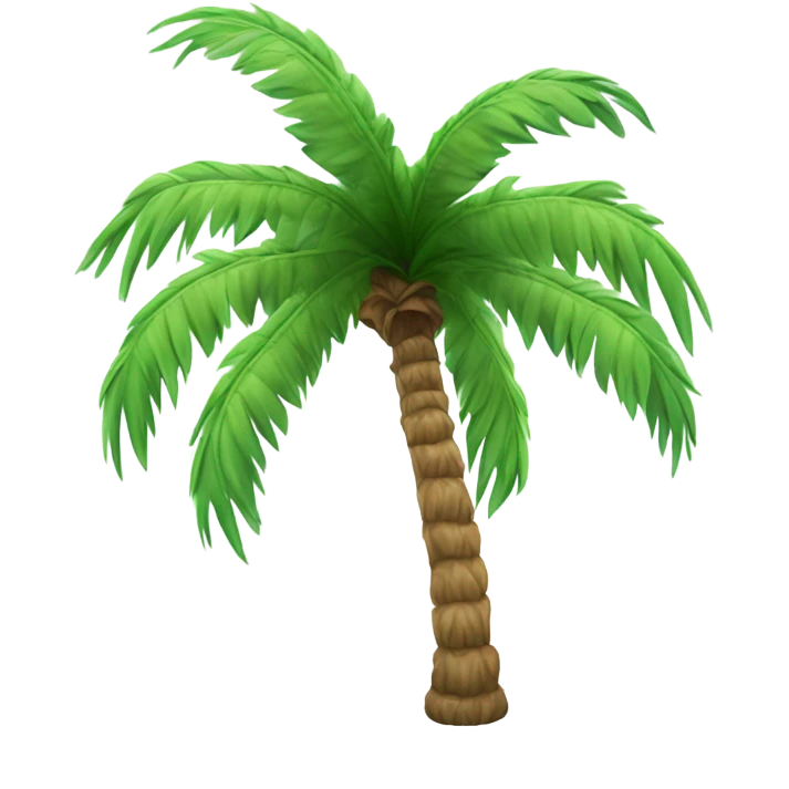a palm tree with clouds around it  emoji