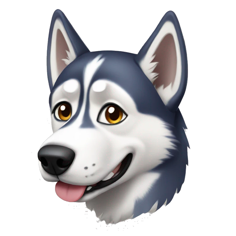 Husky dog emoji
