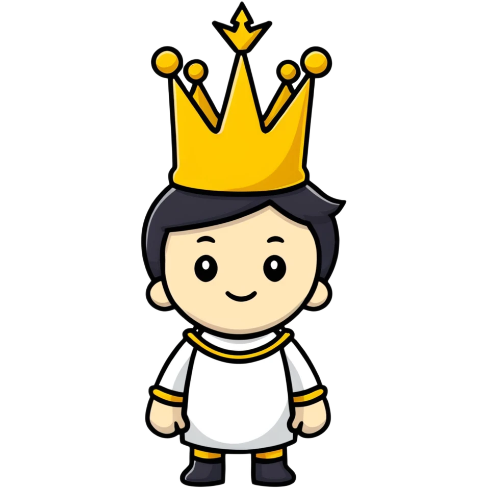 Wearing a crown emoji