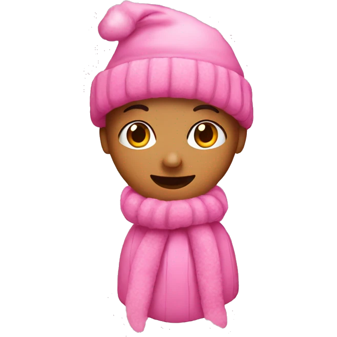 Pink Christmas emoji