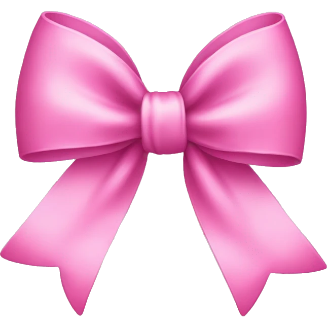 Pink bow emoji
