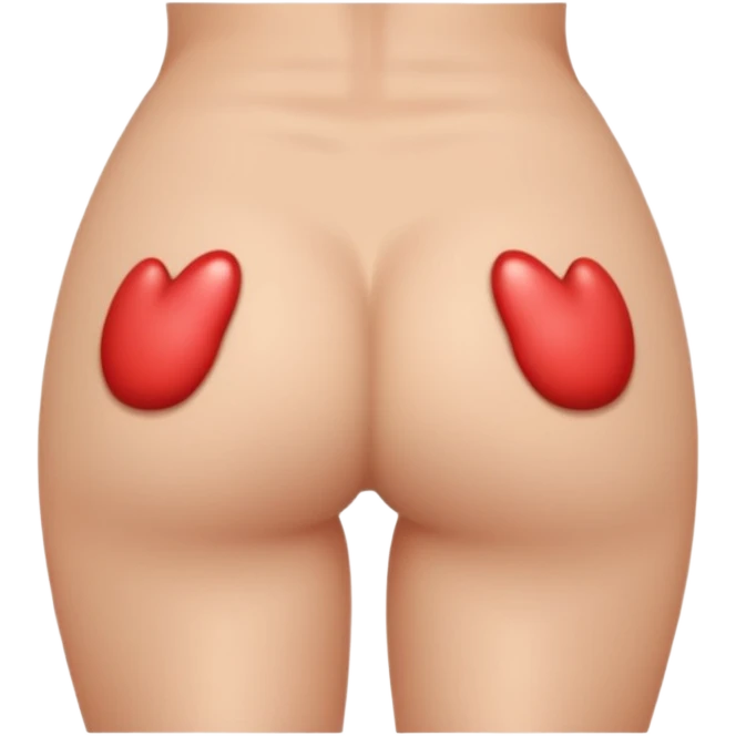 A naked girl butt emoji