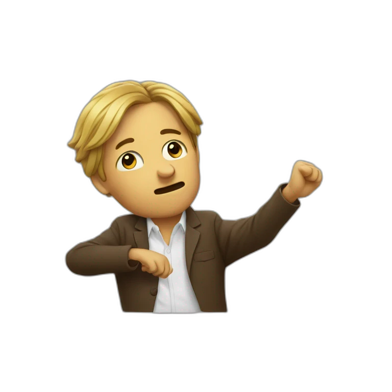 Un mec qui fait un DAB emoji