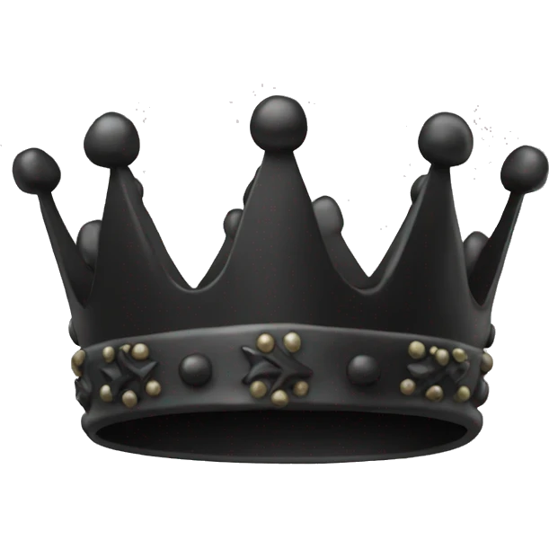 Black crown (only the crown) emoji