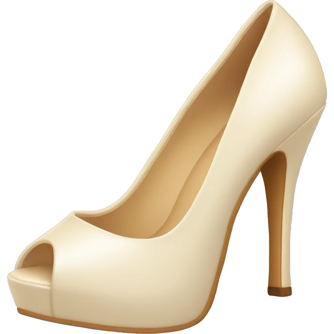 Cream heels  emoji