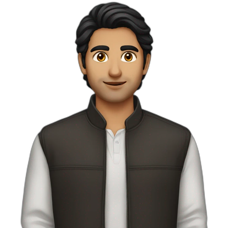 Saad Rahman, dark hair, bengali, man emoji