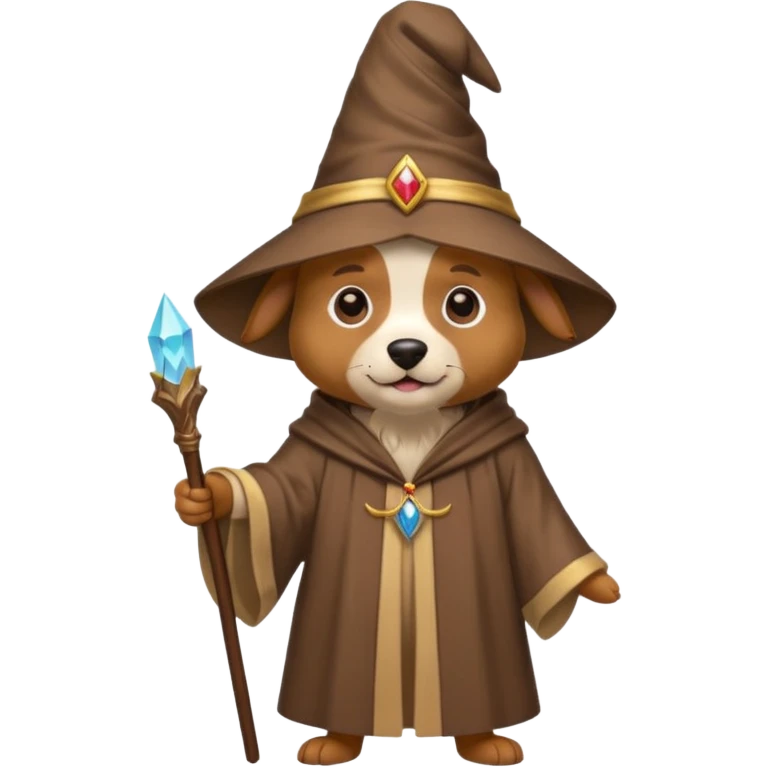 Dog wizard emoji