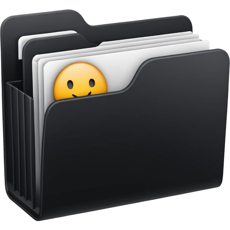 computer folder icon black with text web design emoji