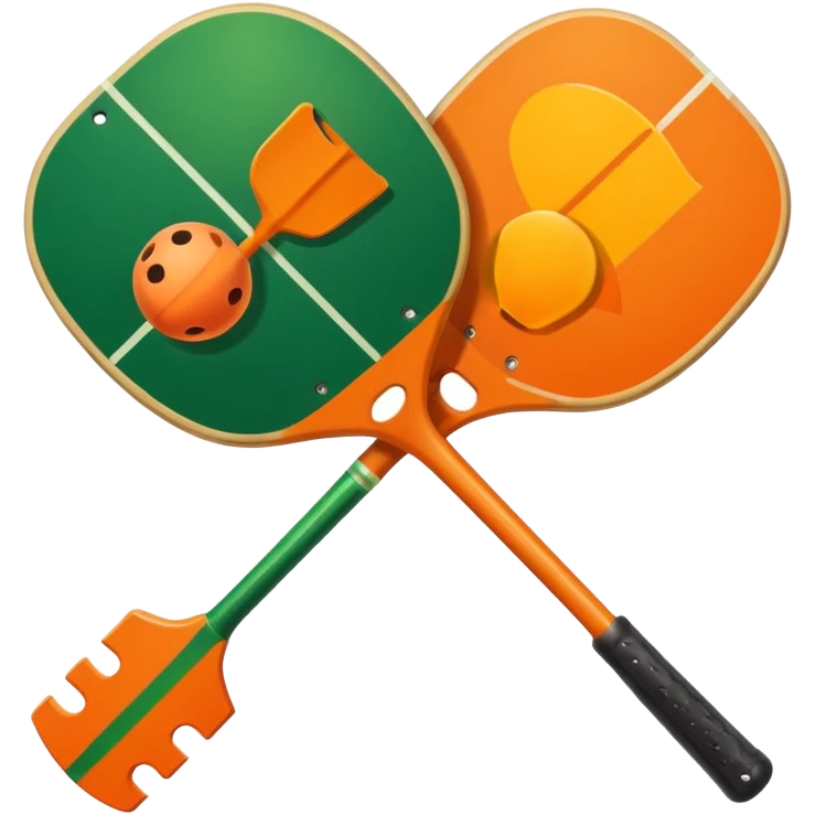 A switch server icon for pickleball, it should have the switch icon of two arrows pointing opposite ways and a pickleball paddle over it. ios icon style. emoji