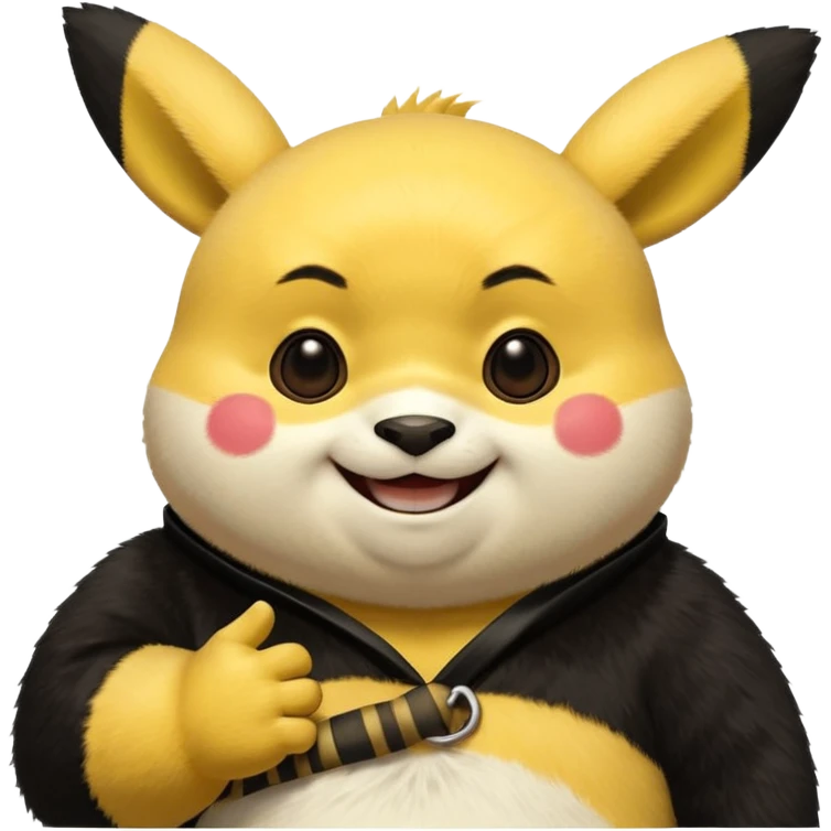 Pickachu and Kung fu panda po emoji