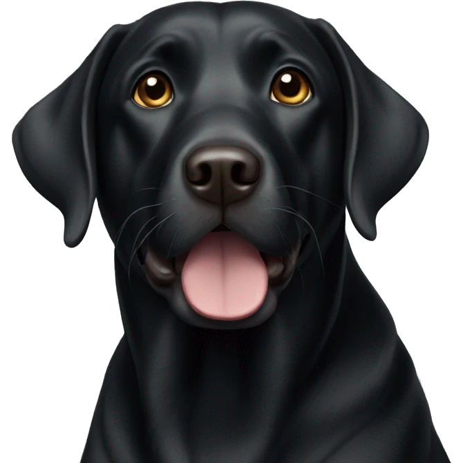 black labrador dog emoji