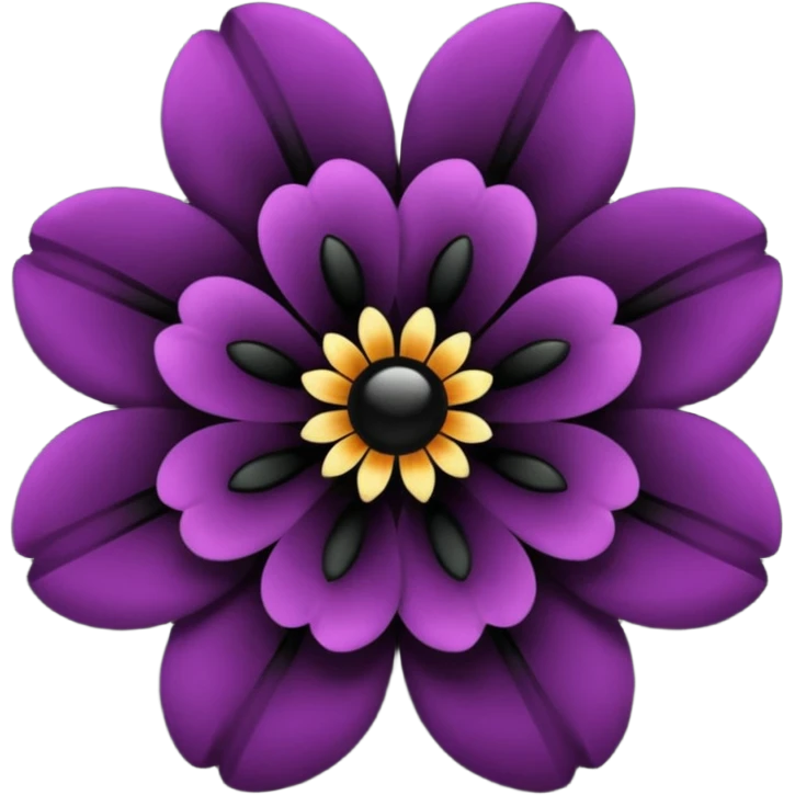 Black Flowers  emoji