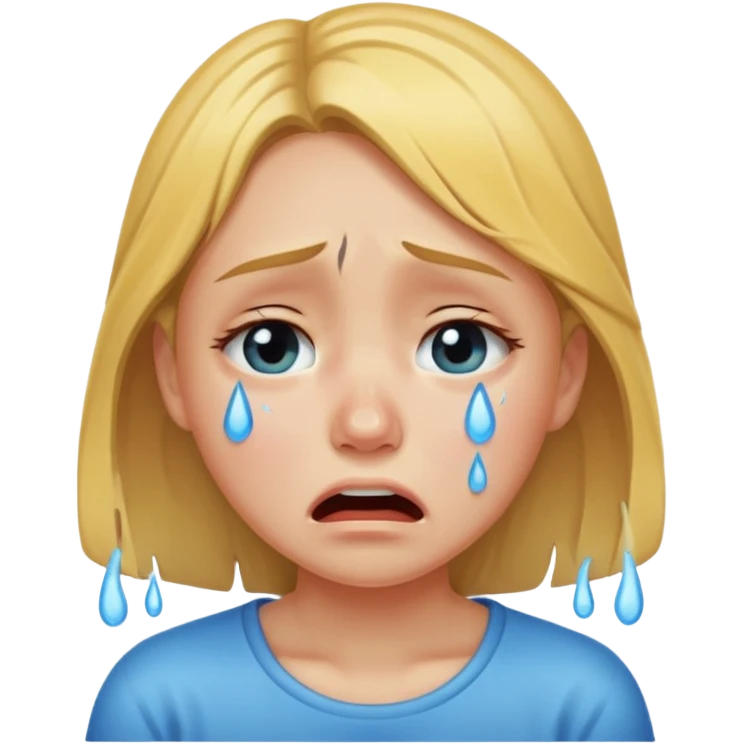 Muchacha llorando  emoji