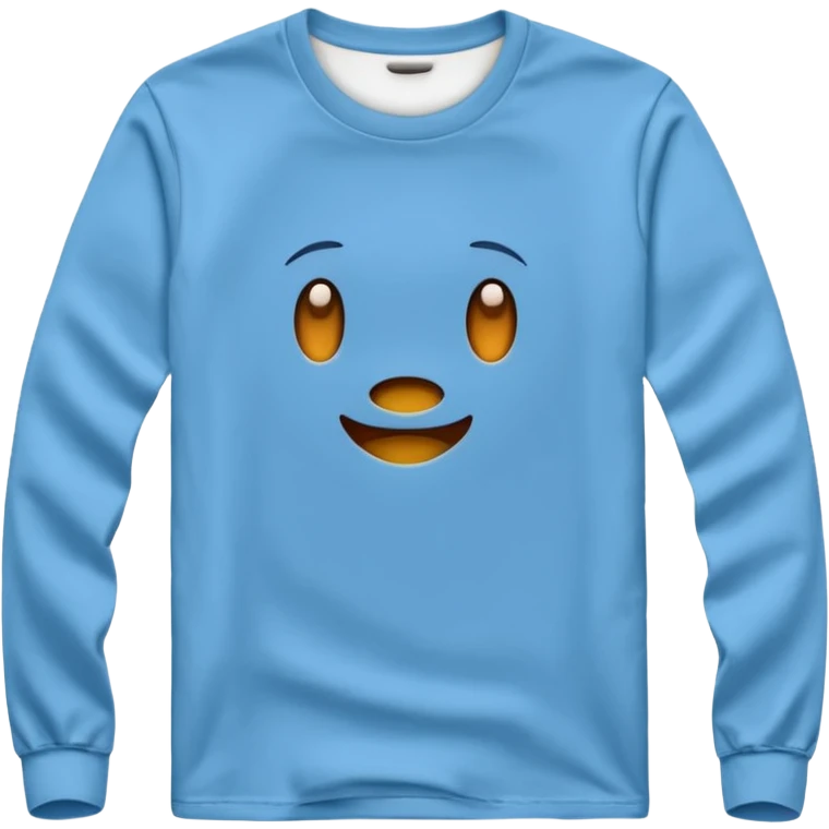 long sleeve t-shirt without smiley face emoji
