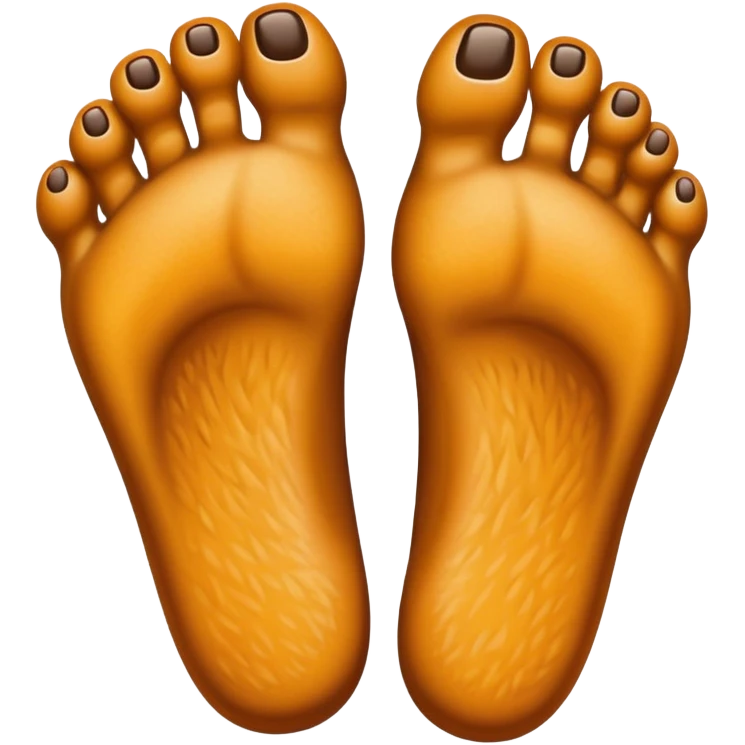 Hairy feet emoji