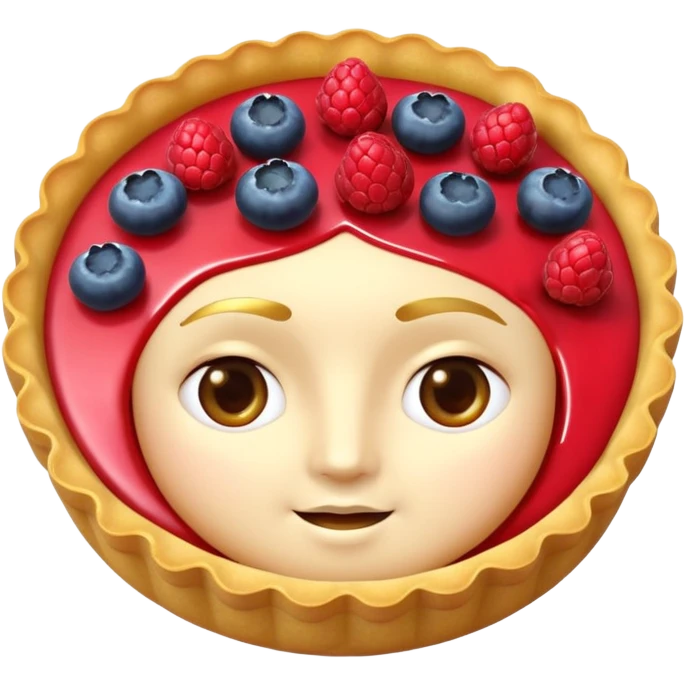 tart food in 3d memoji style emoji