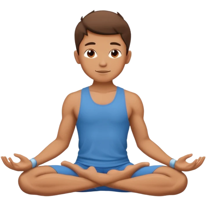 boy yoga poses emoji