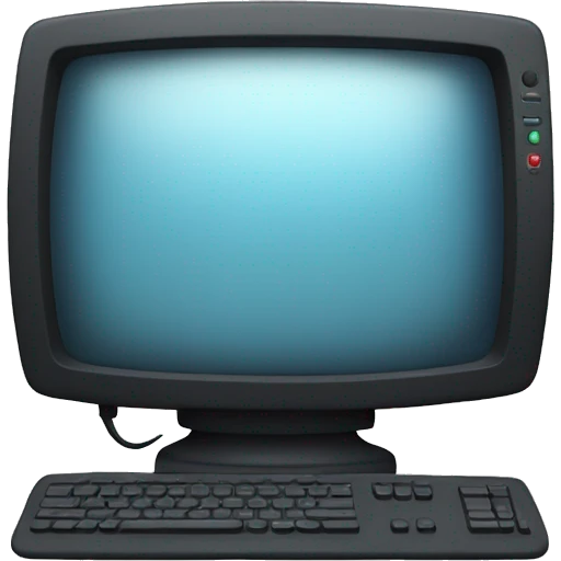 computer from the back emoji