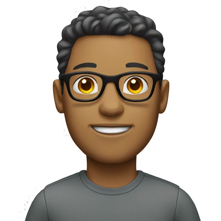 light skin man walking with glasses emoji
