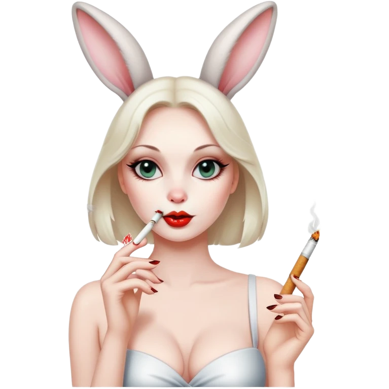 sexy smoking bunny emoji