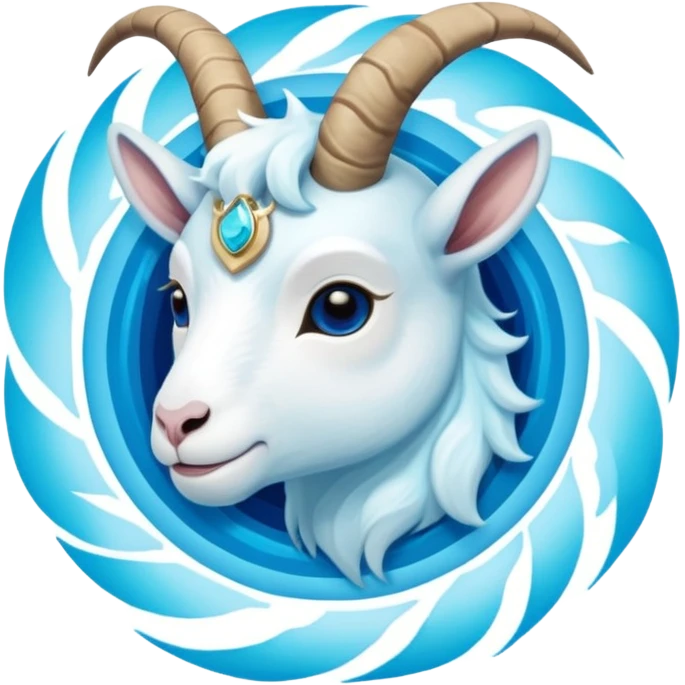 Throat chakra and a goat emoji