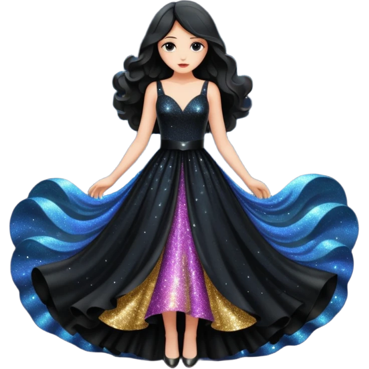 Glitter dark romance emoji