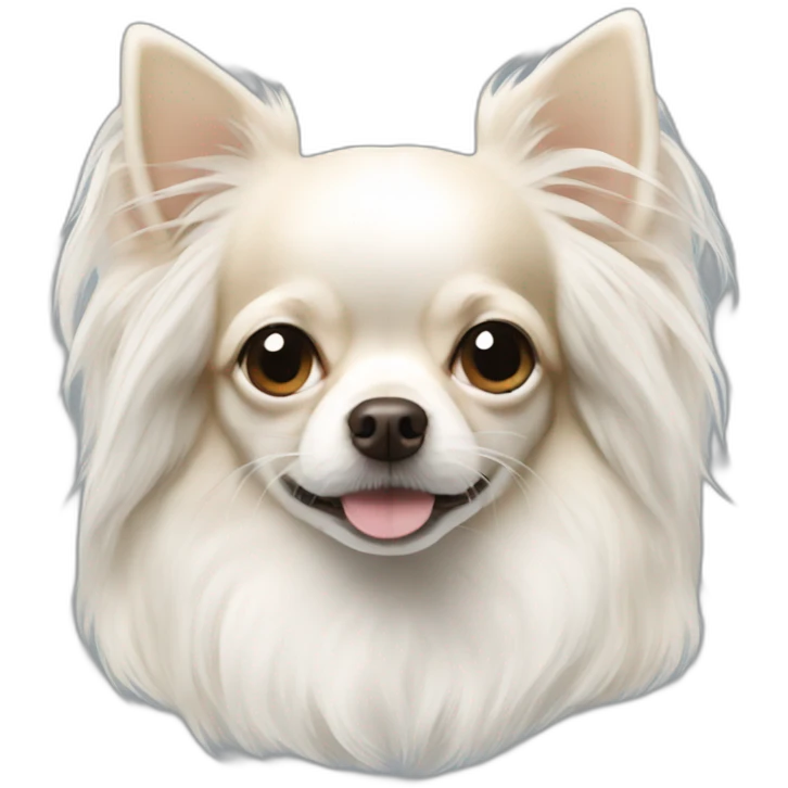 white long haired chihuahua emoji
