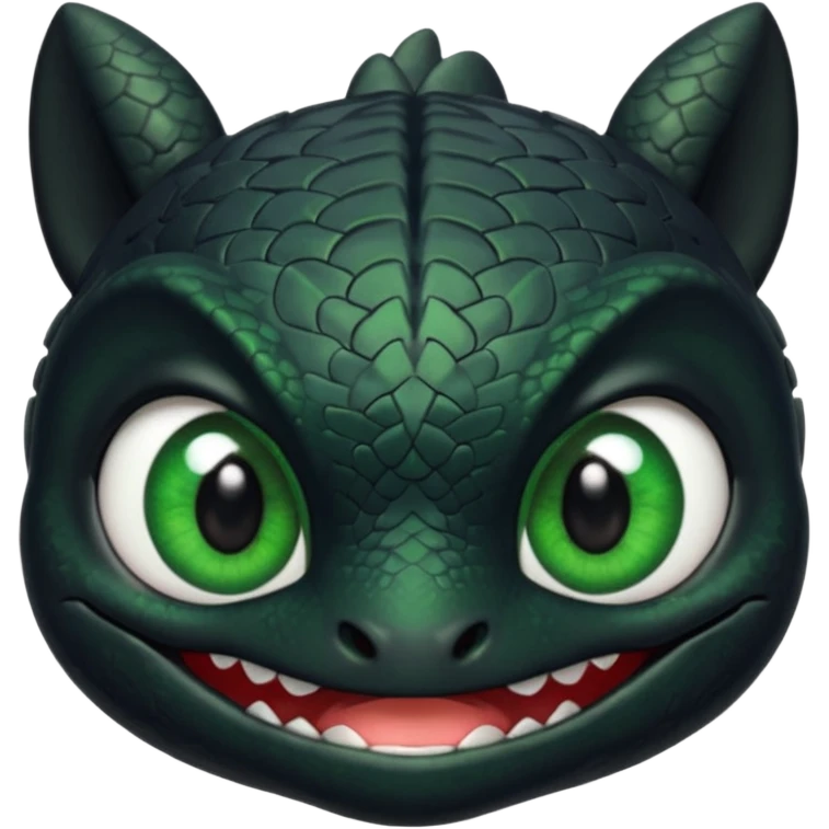 Toothless face only from how to train your Dragon emoji