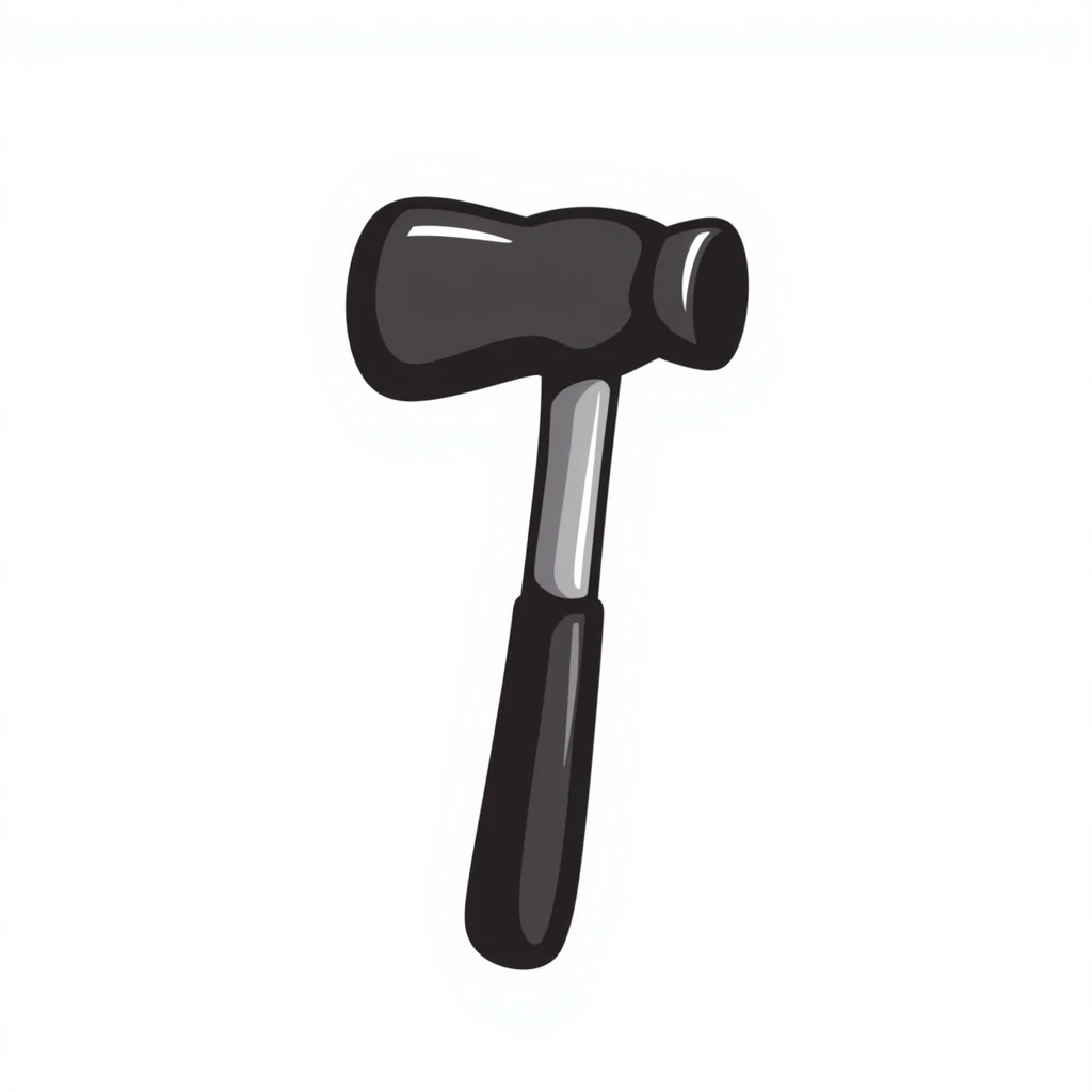 a hand drawn doodle of a construction tool emoji