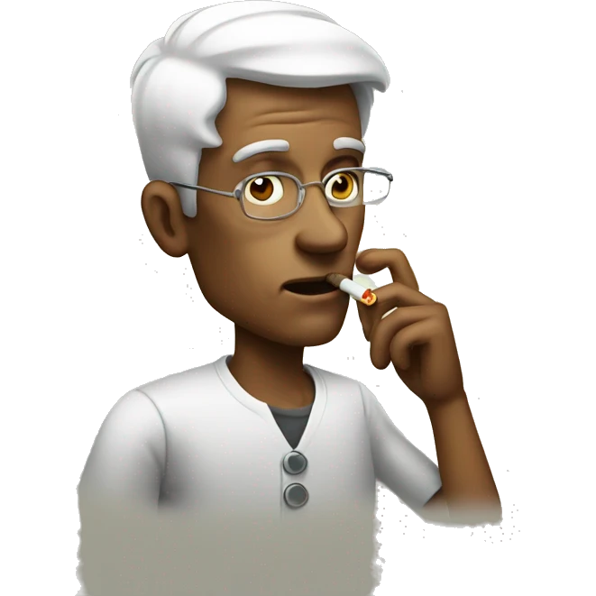 man smoking emoji