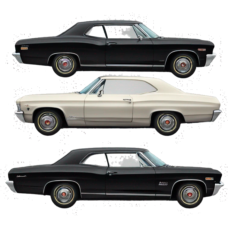Impala Chevrolet 1967 Black emoji