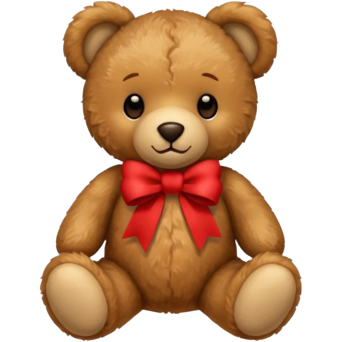 teddy bear with red ribbon emoji