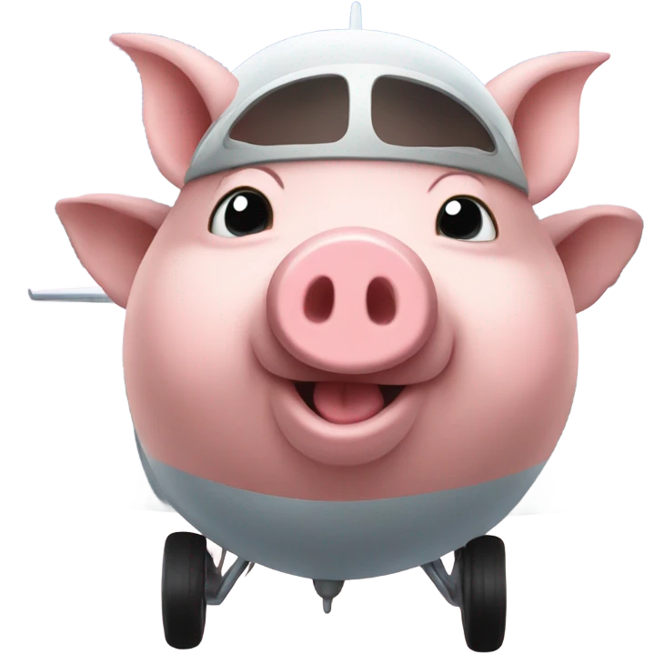 Pigs in a plane emoji