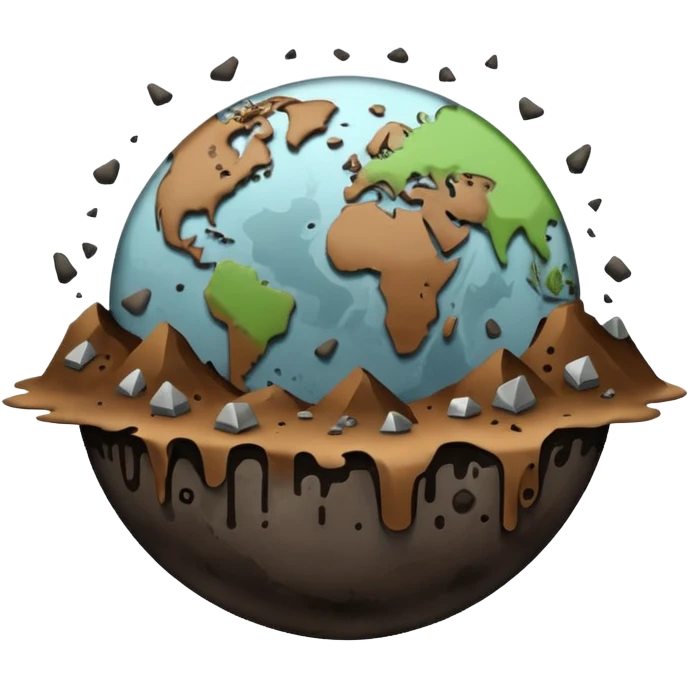 Pollution on earth and earth surface should seen more polluted   emoji