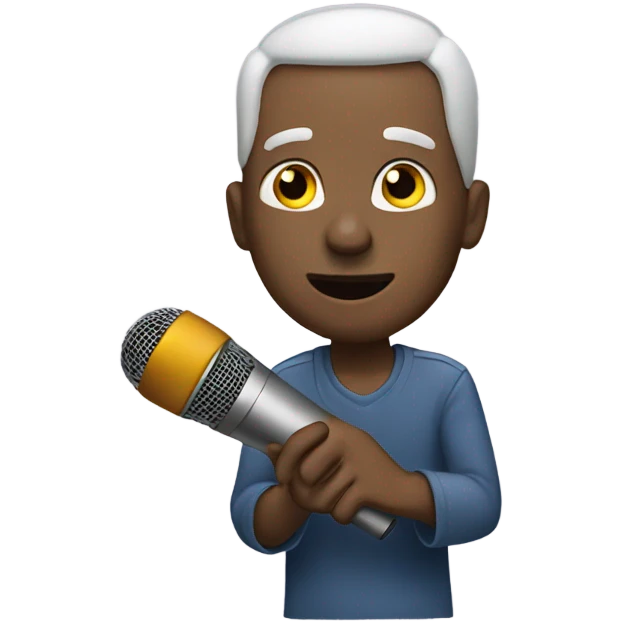 Passing the mic emoji