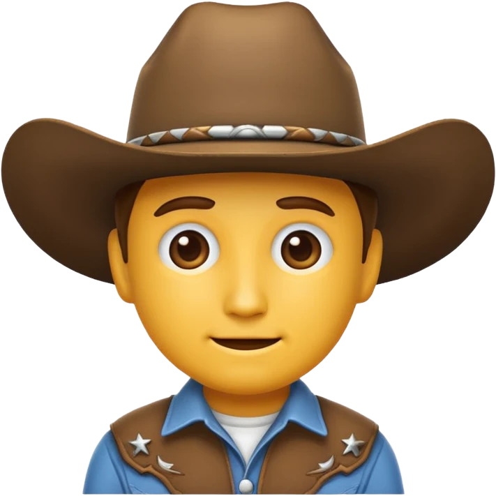 Please create me cowboy related emojies that are fully white! emoji
