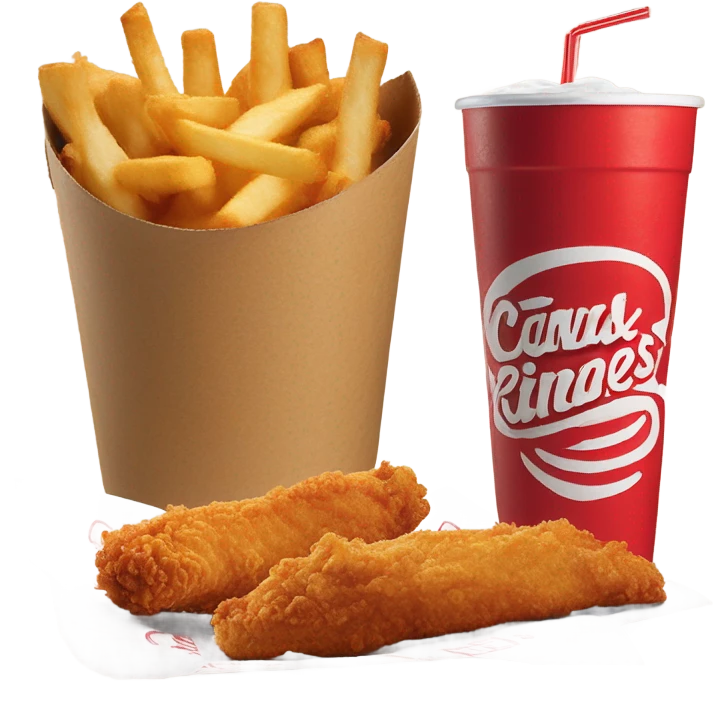 raising canes box combo with soda emoji