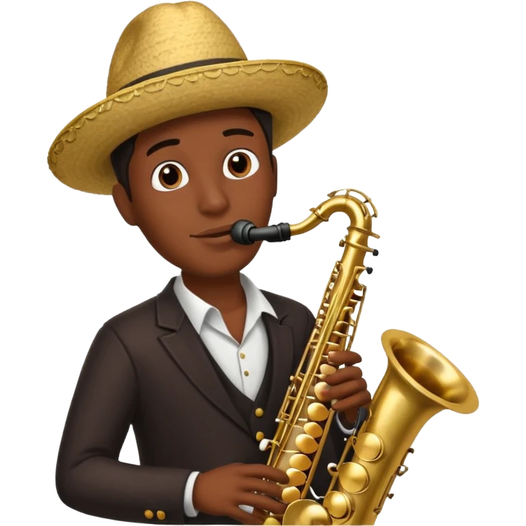 Mexican man playing the saxophone  emoji