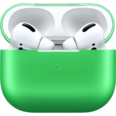 Green AirPods Pro Max emoji