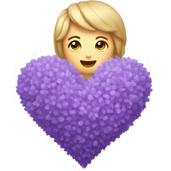 a lavender heart emoji