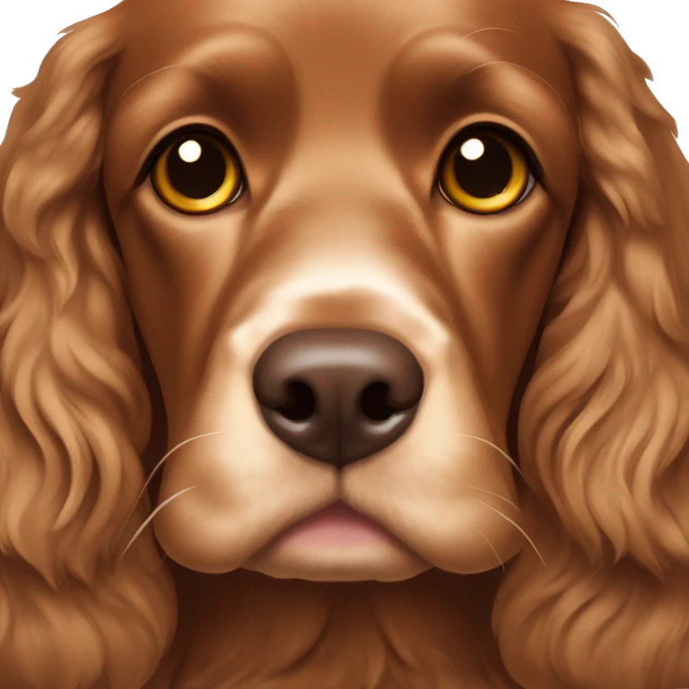 brown cocker spaniel emoji